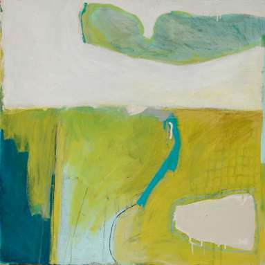 Oil, acrylic, pastels on canvas         76 x 76 cm                  